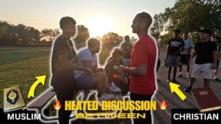 Muslims & Christian get into HEATED Discussion about Jesus 