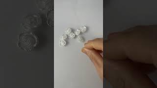 15mm Shank Buttons Flower Handmade Knitting White #sewingbuttons #sewing #button #craft #buttonlove