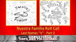 Nuestra Familia Roll Call - Last Names - V Part 2