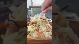 Bean sprouts rice mukbang in an old Korean house