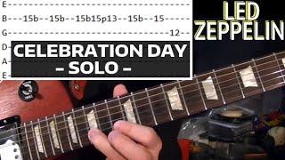 Celebration Day Solo - Led Zeppelin - Guitar Lesson With Tabs