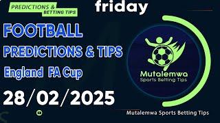 FOOTBALL PREDICTIONS TODAY 28/02/2025 PREDICTIONS TODAY | BETTING TIPS ,#betting@sports betting tips