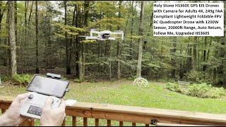 Holy Stone HS360E GPS EIS Drones with 4K Camera, 249g FAA Compliant Foldable FPV RC Quadcopter