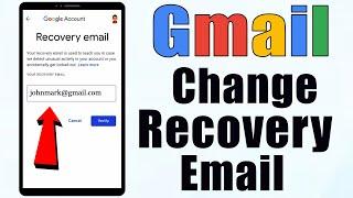 How to Change Recovery Email in Gmail  ||  How to Change Recovery Email id in Gmail Account