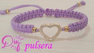 DIY COMO HACER PULSERA CORAZON  PARA  PAREJAS // AMISTAD // VENDER  FACIL Y BONITA