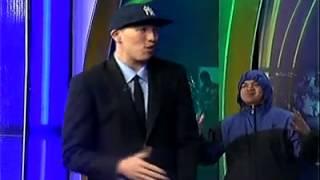 Cliff Hodge and Alex Mallari face off in a rap battle