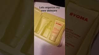 Lets organize my New skincare #organize #byoma #2023 #viral #happy #nice #cool #thx #thxforlike