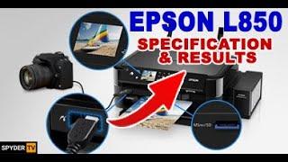 PRINT TEST EPSON L850 | Epson l850 review and print test 2023