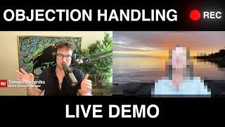 Mastering objection handling on a live sales call