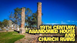 19th Century Abandoned House and Church Ruins in Central Louisiana