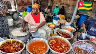 Delicious traditional west African Street food tour in lomé Togo 