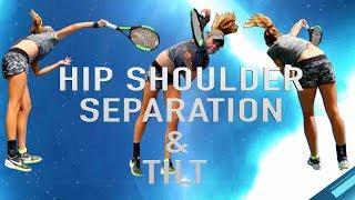 Hip Shoulder Separation & Tilt   by Gabe Jaramillo   Serve Part 5