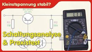 Kleinstspannung stabilisiert - Schaltungstechnik und Praxistest