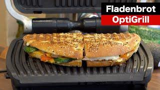 Fladenbrot im OptiGrill mit Pute & Grillgemüse