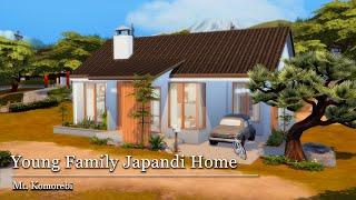 Young Fam Japandi Home in Mt  Komorebi | The Sims 4 | Stop Motion Build | No CC