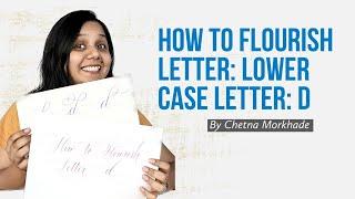 How to flourish letter d. Calligraphy flourishing tutorial #calligraphyflourishing