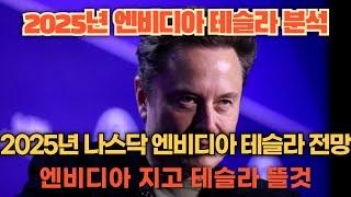 2025년 나스닥 엔비디아 테슬라 전망 엔비디아 지고 테슬라 뜰것