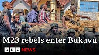 Rwanda-backed rebels capture second city in DR Congo | BBC News