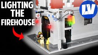 Lego LED Lighting Kit Review! Ghostbusters Firehouse 75827