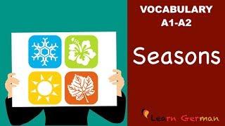 Learn German Vocabulary | Seasons in German | Jahreszeiten | A1