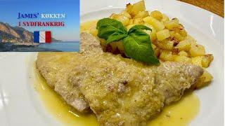 Scaloppine al limone - kalvekød i citronsauce.