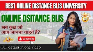 Best Online Universities for BLIS in India | UGC Approved | Online BLIS Degree Admission