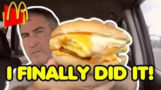 FINALLY! McDonalds Bagel Breakfast Sandwich Review