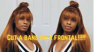 How to Cut a Fringe Bang on a Frontal & Half Up/Half Down Topknot