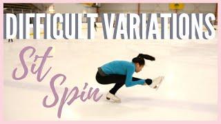 4 DIFFICULT SIT SPIN VARIATIONS || HOW TO INCREASE YOUR IJS SCORE | Coach Michelle Hong