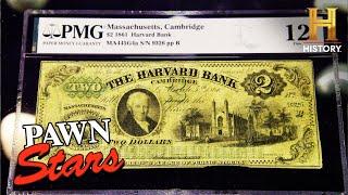 Pawn Stars: $8,000 Over Asking for Harvard Bank Notes (Season 21)