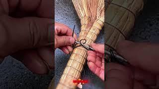 Methods of tying a broom with wire