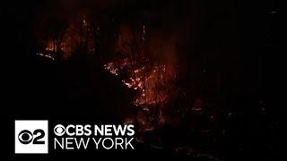 Over 100 families evacuated due to Jennings Creek wildfire in New York