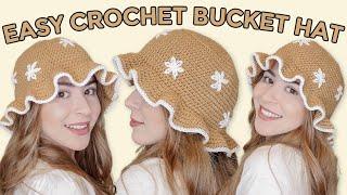 EASY crochet bucket hat tutorial | DIY Anyone can make!