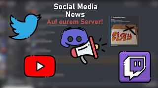 Socialmedia Benachrichtigungen auf euren Discord Server 2023│TechSloth Deutsch