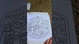 Color with me in Little Corner! #shorts #caliart #cocowyocoloring