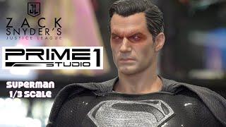 Prime 1 Studio Superman Zack Snyder's Justice League 1/3 scale Statue Black Suit Museum Masterline