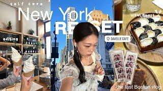 getting my life together & RESET vlog | deep cleaning room, grocery shop, visiting new york