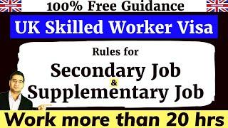 UK Skilled Worker Visa Rules: Secondary & Supplementary Jobs