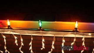 Green LED C7 Christmas Light Bulbs