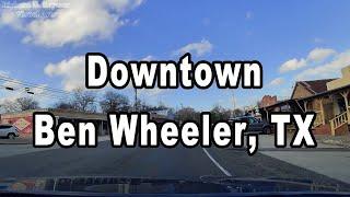 Driving Downtown Ben Wheeler, TX (Dash Cam)