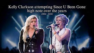 Kelly Clarkson attempting Since U Been Gone high note over the years (2004 - 2024)