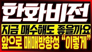 [한화비전 주가전망] 지금 매수해도 좋을까요?? 앞으로 매매방향성 "이렇게"!!