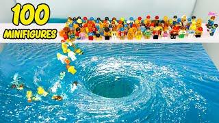 I Tested a BIG Vortex VS 100 Minifigures! - LEGO Experiment