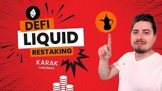 DeFi - KARAK Használata - Liquid Restaking Platform | Hogyan kössél le Ethereumot | ETHFI Pool