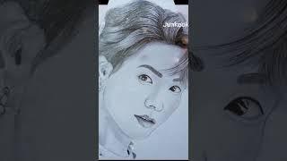 how to draw a BTS junkook drawing#(정국) easy and simple drawing#pencil sketch