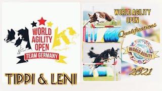 Qualifikationsläufe World Agility Open 2022 Dani Lehrer mit Tippi & Leni