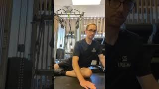 Glute and hip flexor stretch floor