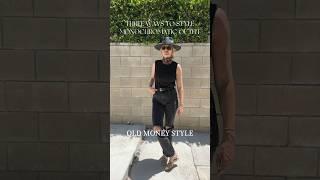 Three ways I’m wearing monochromatic this summer- old money style, coastal cowgirl, casual chic