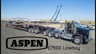 Aspen Lowboy Trailer 75 Ton E Series: Pick Up and First Heavy Haul