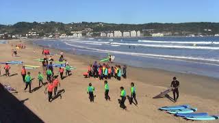 Pays basque. La plage d'Hendaye.